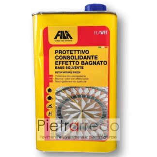 Trattamento protettivo consolidante effetto bagnato per pietra “FILA WET” 1 litro