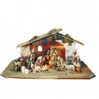 Presepe in legno modello Matteo 12 pezzi