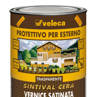 SINTIVAL CERA VERNICE SATINATA TRASPARENTE PER LEGNO DA ESTERNO
