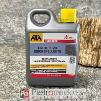 Trattamento idrorepellente anti-efflourescenza e muschi per pietra “FILA HYDROREP” 1 litro, base solvente