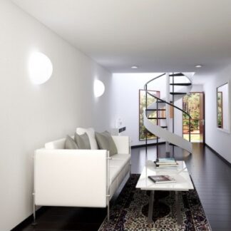 Lampada 1/2 Globo da parete Slide