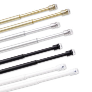 Coppia Astine per Tende Tendine a molla vetro REGOLABILI Bastoni pressione AST