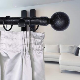 EASY Bastone Tenda, Ferro, Nero Argento, 120-210, 4 unità