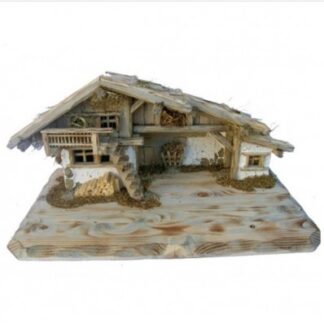 Capanna in legno per presepio modello Fermeda