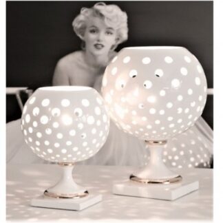 Lampada Sfera Traforata da tavolo