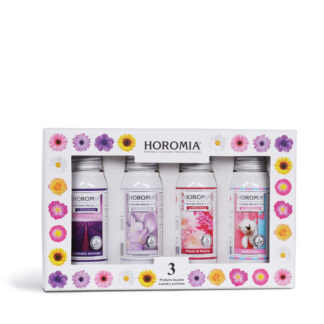 Horo3 - Aromatic Lavender, Brezza di Primavera, Petali di Peonia, Baby talco da 50ml